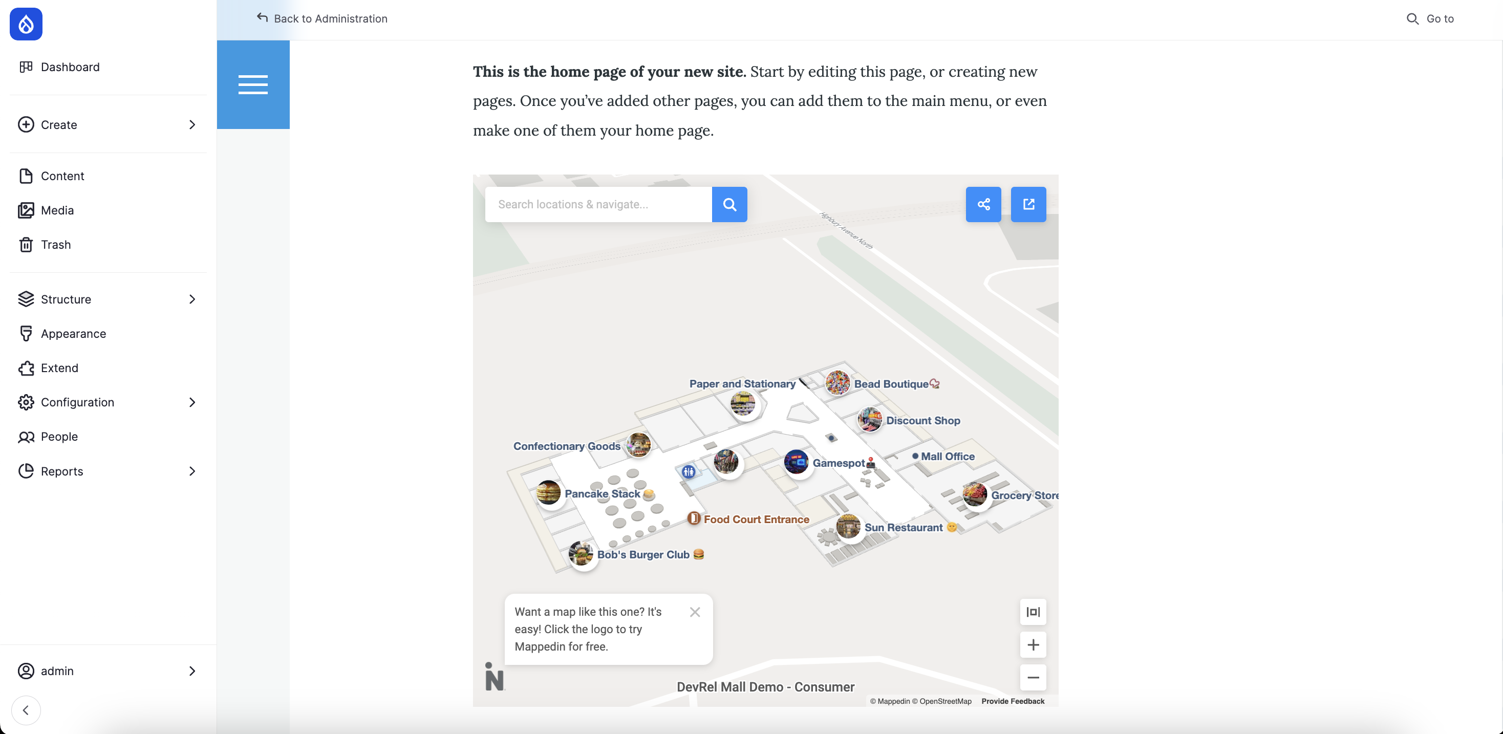 Drupal Map Embedded