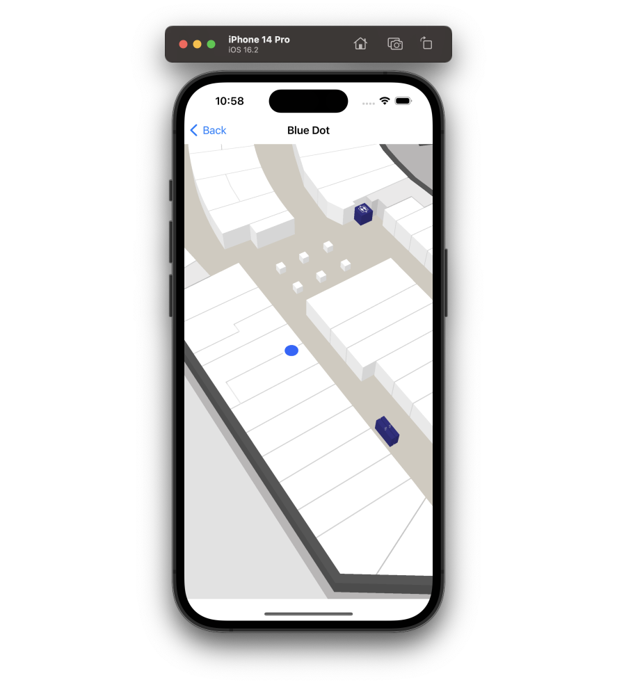 iOS Blue Dot