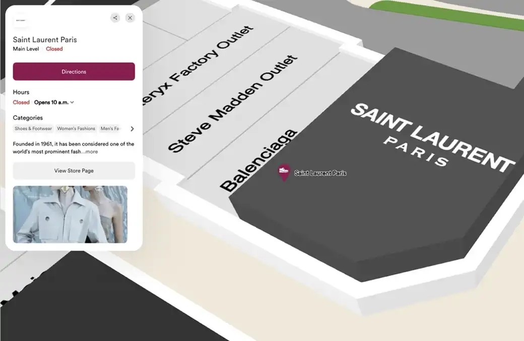 Mappedin Web branded map experience