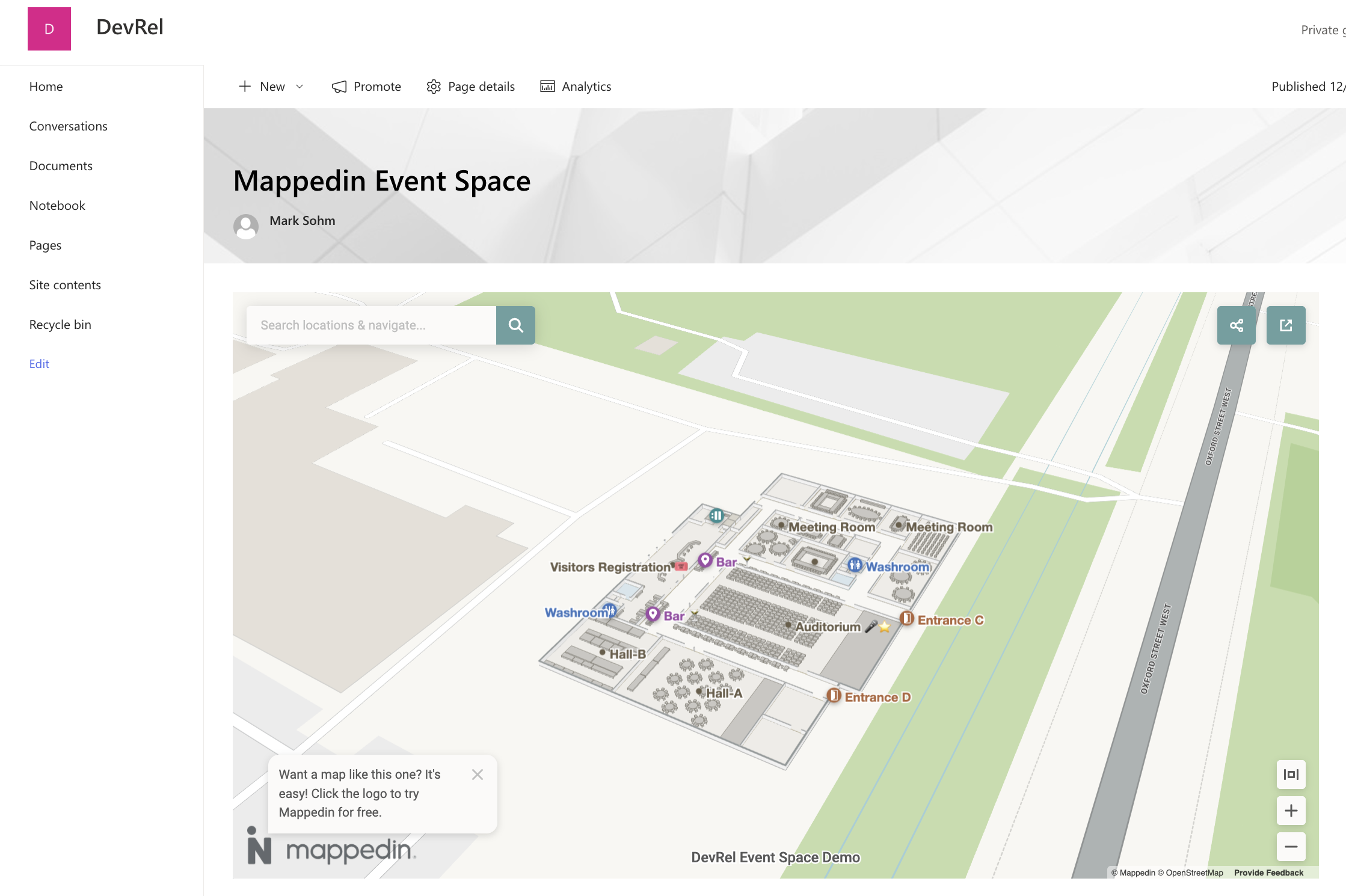 Sharepoint Map Embedded