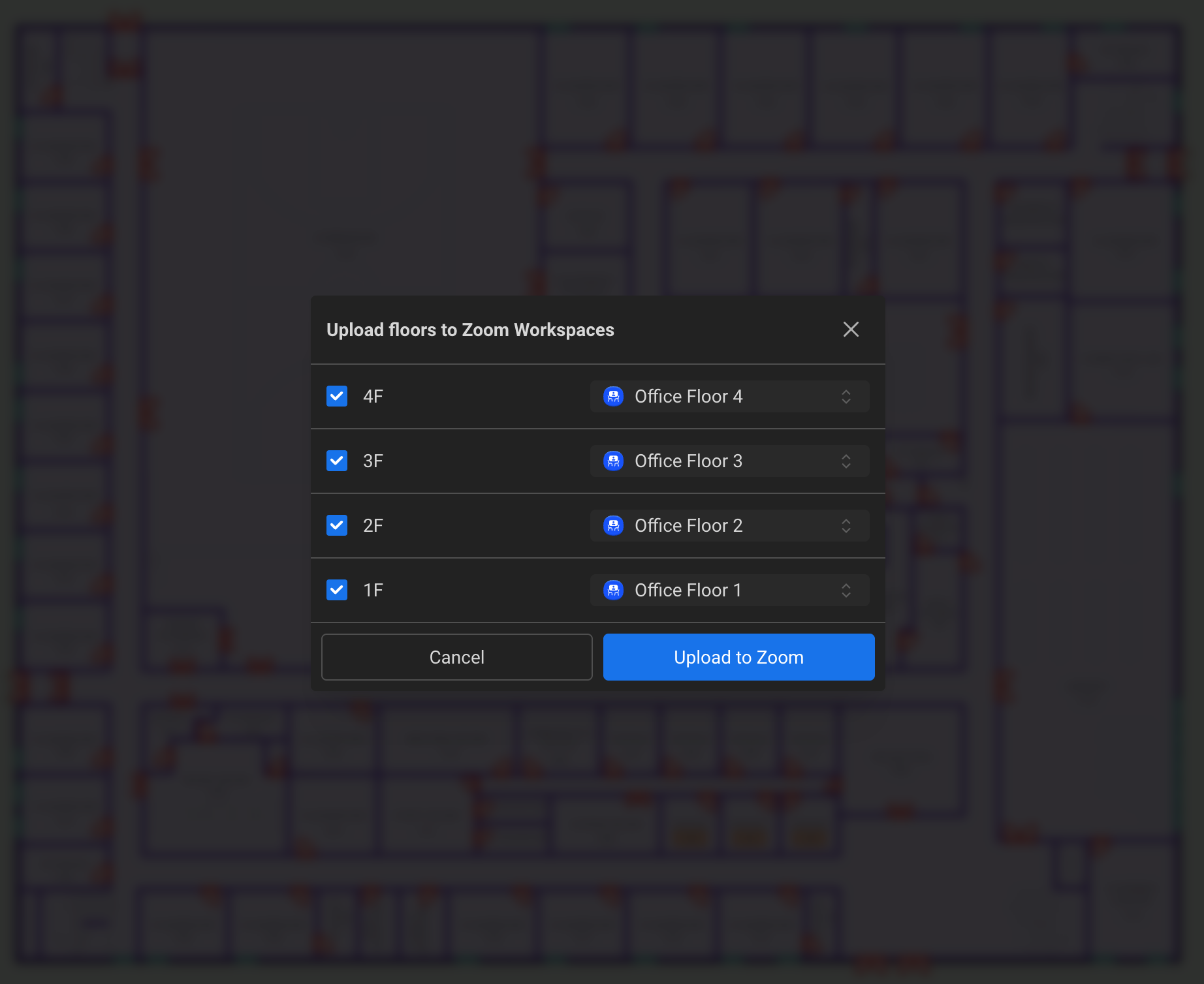Zoom Floor Selector