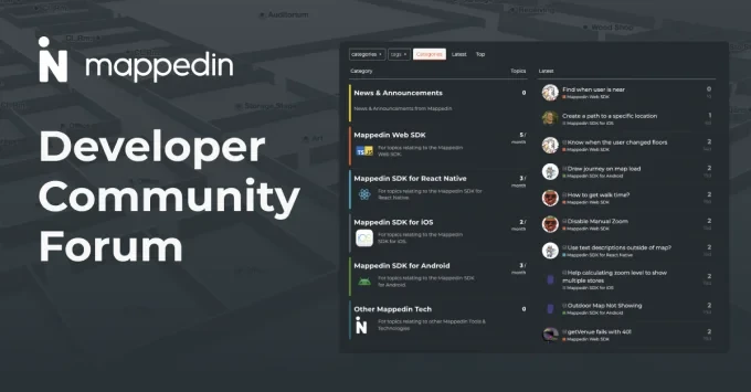 Announcing the Mappedin Developer Community Forum article thumbnail